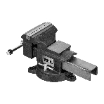 Тиски слесарные Denzel BVH-150 150 мм, поворотные, стальная направляющая, с наковальней, фото10