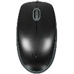 Мышь проводная Logitech M110 Silent черный, 1000 dpi, USB, кнопки - 3, фото 1