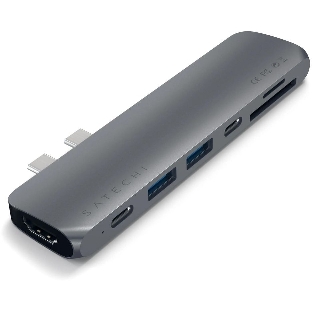 Док-станция Satechi ST-CMBPM, USB Type-C, HDMI/Thunderbolt 3/USB Type-C/SD/microSD/USB 3.0, USB