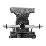 Тиски слесарные Denzel BVH-150 150 мм, поворотные, стальная направляющая, с наковальней, фото11
