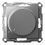 Светорегулятор (диммер) SE AtlasDesign повор-нажим, LED, RC, 400 Вт, мех. сталь, фото2