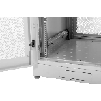 Шкаф серверный напольный 48U (600 1000) дверь перфорированная, задние двойные перфорированные, фото3