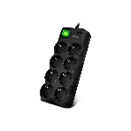 Сетевой фильтр SVEN SF-08E-16 (1,8 м 8 розеток с защитными шторками,16А) черный, цветная коробка, фото 1