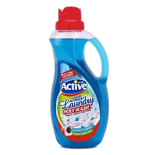 Гель-концентрат для стирки белья Active универсальный Свежесть моря Poly Wash 1500 мл. 511601401