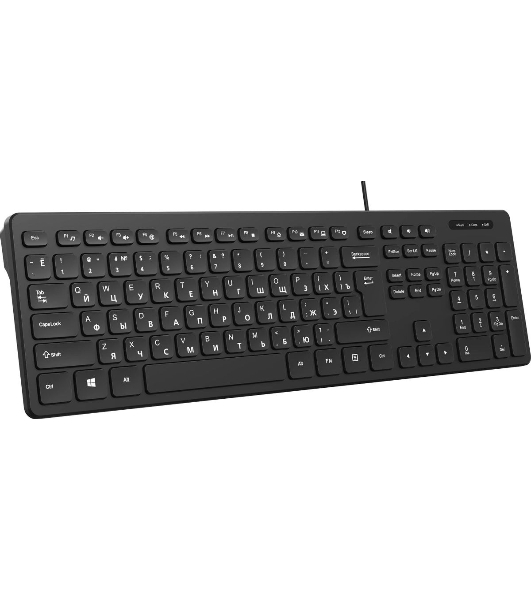 Клавиатура проводная Oklick K733, USB, черный