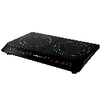 Плита настольная электрическая BRAYER BR2803 черный, 3.4 кВт, индукция, конфорки - 2, стеклокерамика, сенсор, фото 1