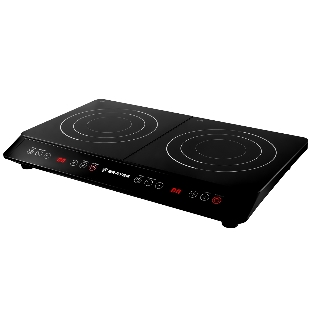 Плита настольная электрическая BRAYER BR2803 черный, 3.4 кВт, индукция, конфорки - 2, стеклокерамика, сенсор