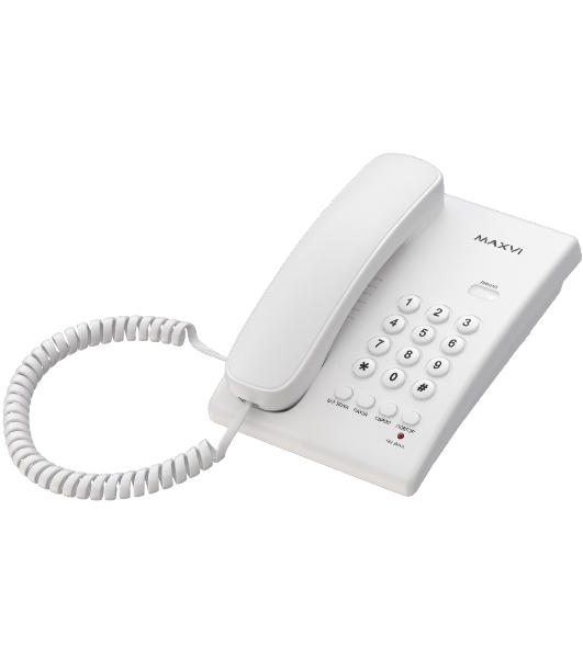 Проводной телефон MAXVI CS-02 white
