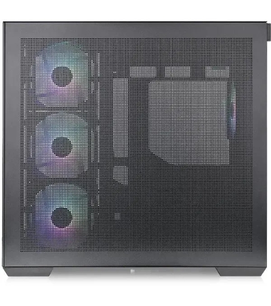 Компьютерный корпус Thermaltake View 380 TG ARGb черный без БП ATX 6x120мм 2x140мм 1x200мм 2xUSB3.0 audio bott PSU