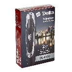 Триммер для носа, ушей и бровей Delta DL-4300 черный с серебристым, фото2