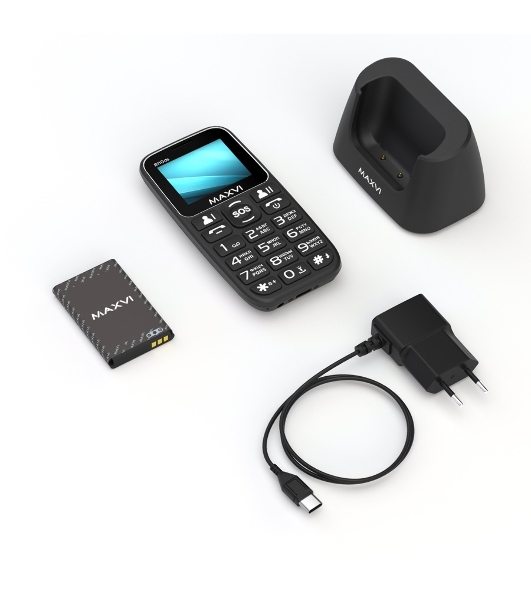 Мобильный телефон Maxvi B110ds черный