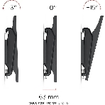 Кронштейн для телевизора Holder LCDS-5010 черный металлик, настенный, наклон, фото2