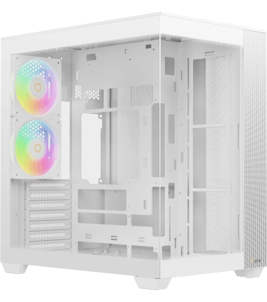 Корпус Ocypus Delta C74 ARGB White, Midi-Tower, белый, 2 x 120 мм