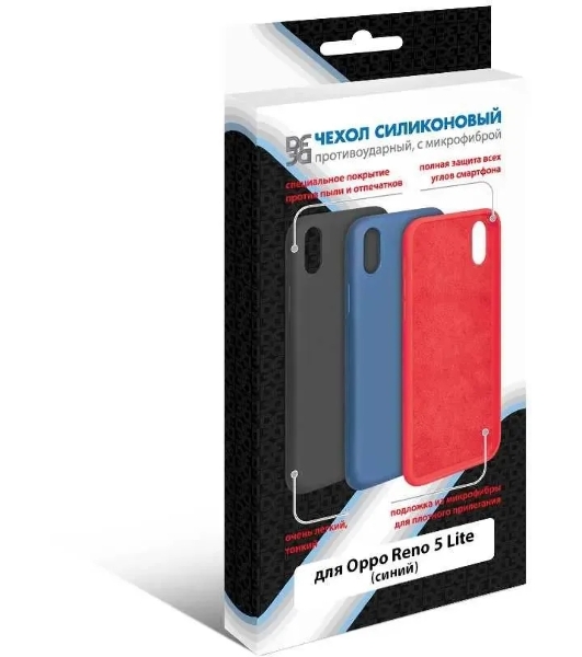 Чехол (клип-кейс) DF oOriginal-11, для Oppo Reno 5 Lite, синий df ooriginal-11 (blue)