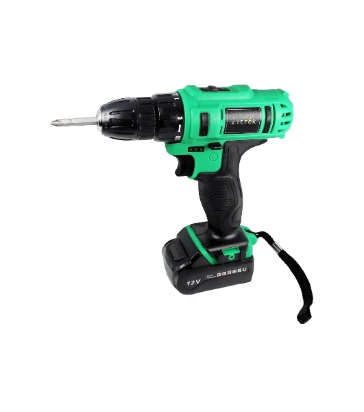 Дрель-шуруповерт Zitrek Greenpower 12-Li, 12 В, 1,5 Ач, 32 Нм, щеточный