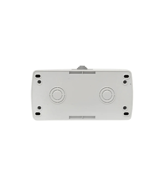 Розетка EKF Мурманск EFR16-129-30-54 2-местная 16А с заземлением с крышкой IP54 серый с защитными шторками