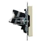 Розетка компьютерная двойная IEK BRITE РК10-2-БрКр (BR-K20-1-K10) СП RJ45 кат.5E бежевый, фото3