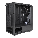 Компьютерный корпус Miditower ExeGate EVO-8225-EVO800 (ATX, БП EVO800RGb с вент. 12см, 2хUSB+1хUSB 3.0, черный, 2 вент. с RGb подсветкой и полоса на передней панели, боковая панель - закаленное стекло), фото2