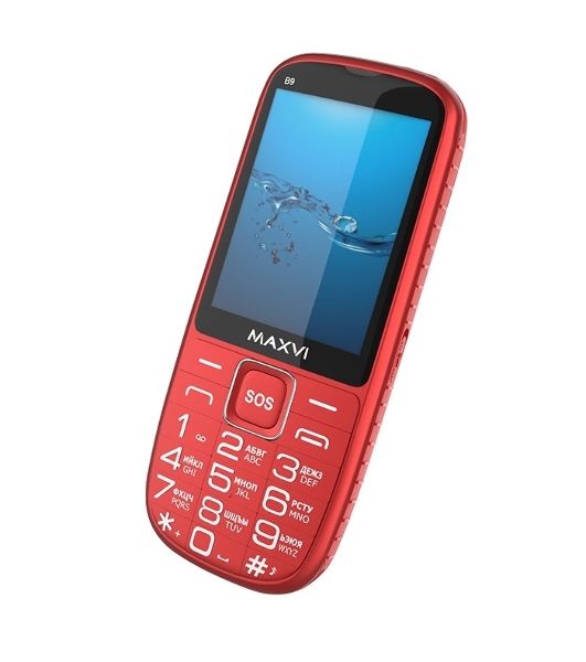 Мобильный телефон Maxvi B9 красный