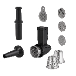 Мясорубка электрическая Korting KMG 0604 X серебристый, 2500 Вт, 3.5 кг/мин, реверс, защита от перегрузки, насадки - 6, фото2