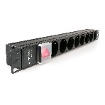 Блок 1 вход С14/8 евророзеток с защитой для 19'. C14. MAX-19. 16A. 1U., фото6