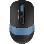 Мышь беспроводная A4Tech Fstyler FB10CS черный/синий, 2000 dpi, радиоканал, Bluetooth, USB, кнопки - 4, фото 1