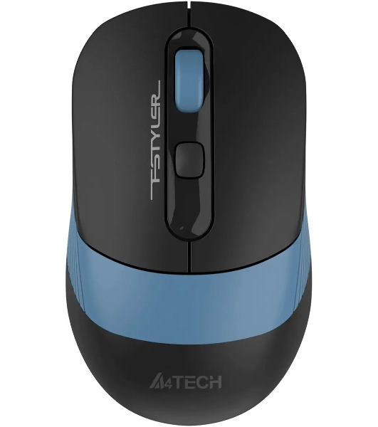 Мышь беспроводная A4Tech Fstyler FB10CS черный/синий, 2000 dpi, радиоканал, Bluetooth, USB, кнопки - 4