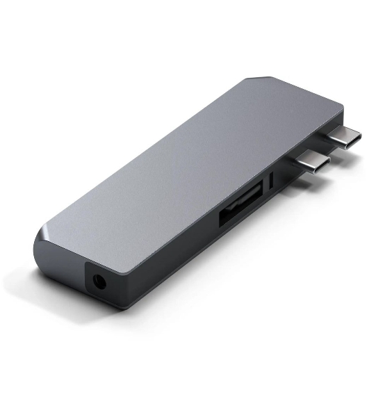 Док-станция Satechi ST-UCPHMIM, USB Type-C, USB 3.0/USB Type-C/RJ-45/Mini jack, USB