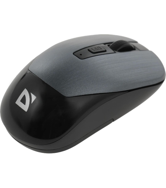 Мышь беспроводная Defender Wave MM-995 серебристый, 1600 dpi, радиоканал, USB, кнопки - 4