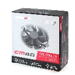 Кулер для процессора Crown CM-80 v2 серебристый/черный, 75 мм, алюминий, 2200 об/мин, 22 дБ, 3 pin, 65 Вт, 42 мм, фото6