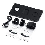 Беспроводное зарядное устройство Satechi ST-X3TWCPM Trio Wireless Charging Pad для телефона, часов и наушников серый космос, фото2