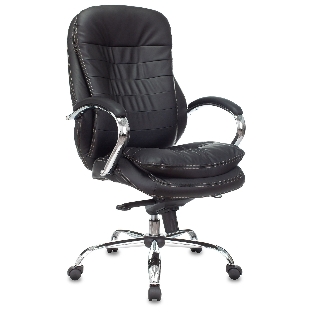 Кресло Бюрократ T-9950/BLACK-PU черный, экокожа