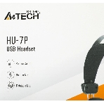 Гарнитура A4Tech HU-7P чёрный, проводная, фото4