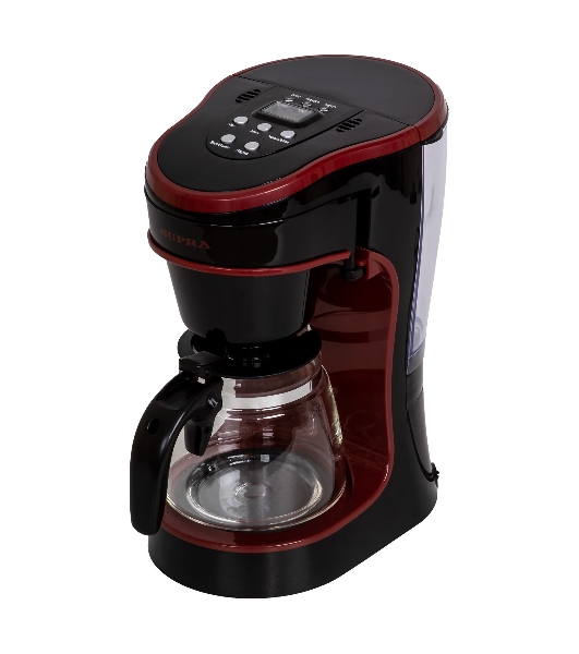 Кофеварка капельная SUPRA CMS-0655 черный/красный, исп. кофе - молотый, 720 мл, 750 Вт.