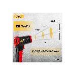Инфракрасный пирометр (термометр) с цветным экраном Deli DL333550, фото5