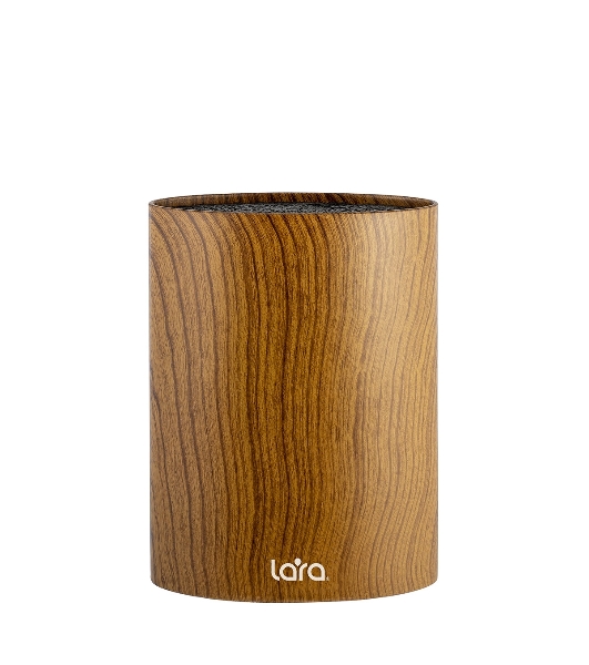 Подставка для ножей универсальная LARA LR05-101 Wood овальная Soft touch полипропилен