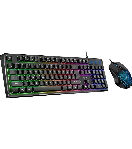 Комплект клавиатура+мышь Genius Scorpion KM-GX3 проводной, USB, 2400 DPI, черный