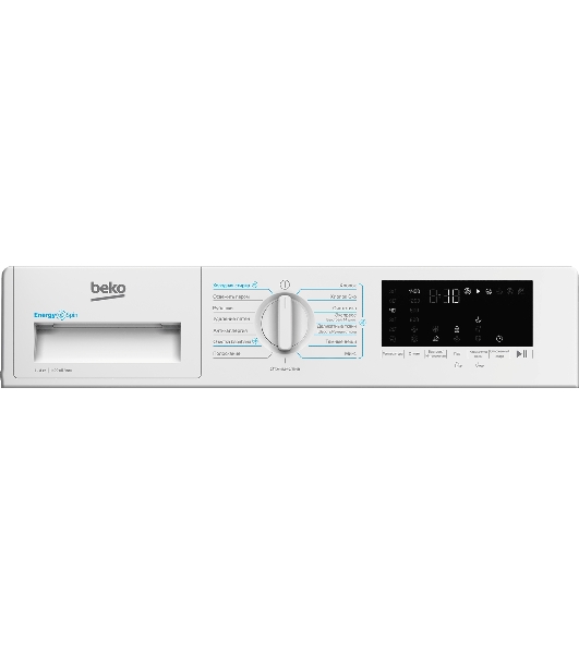 Стиральная машина встраиваемая Beko BI3DBT8841W белый, загрузка фронтальная 8 кг, 1400 об/мин, класс A