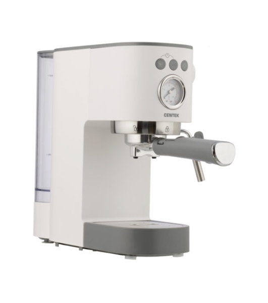Кофеварка рожковая Centek CT-1168 белый, исп. кофе - молотый, 1.2 л, 1350 Вт, 20 бар