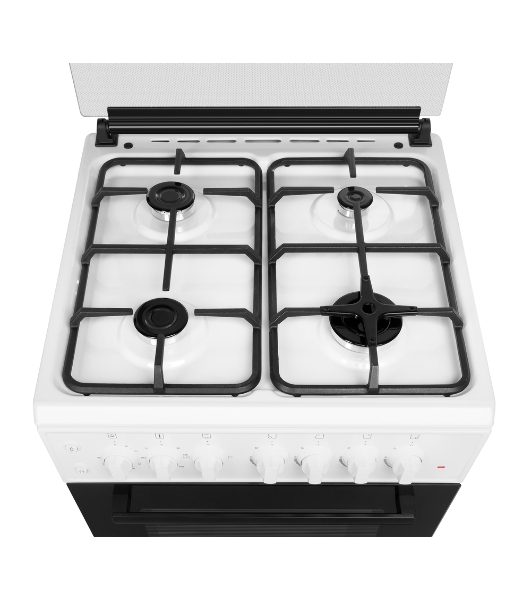 Плита комбинированная Maunfeld MGC60ECW04 белый, газовых конфорок 4 шт, духовка электрическая 65 л, 60 см x 88 см x 65 см