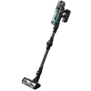 Пылесос вертикальный Tefal X-Force Flex TY9L42WO серый/зеленый, питание от аккумулятора, 150 Вт, уборка сухая, пылесборник 0.65 л