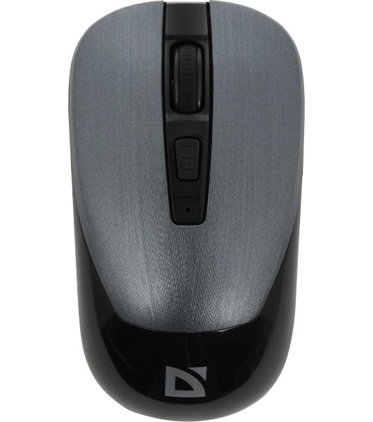 Мышь беспроводная Defender Wave MM-995 серебристый, 1600 dpi, радиоканал, USB, кнопки - 4