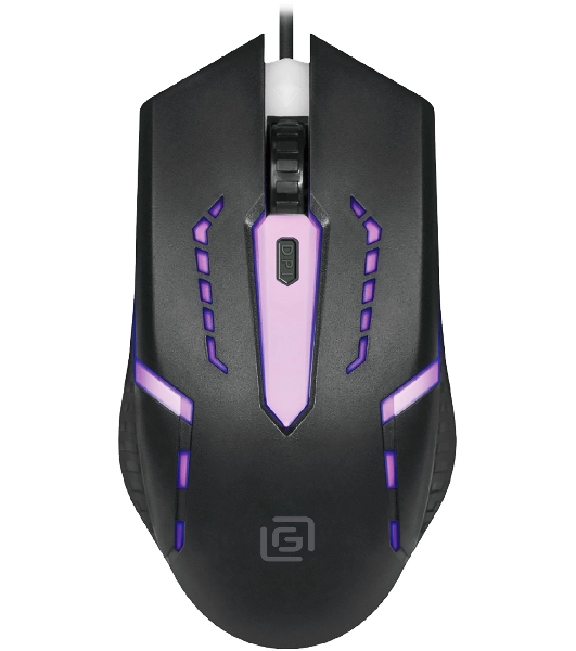 Мышь проводная Oklick 398G черный, 2400 dpi, USB, кнопки - 4