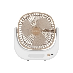 Вентилятор Centek CT-5041 бежевый, настольный, 5 Вт, 3 скорости, 10 см, фото 1