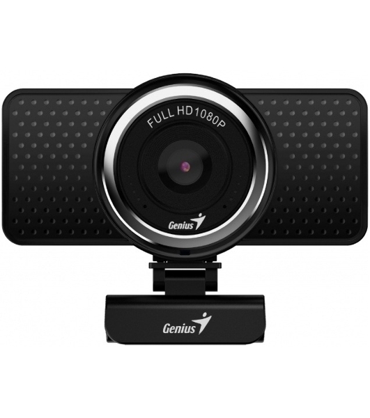 Веб-камера Genius eCam 8000 1920x1080, 30 кадр/с, USB Type-A, микрофон (шумоподавление), универсальное крепление