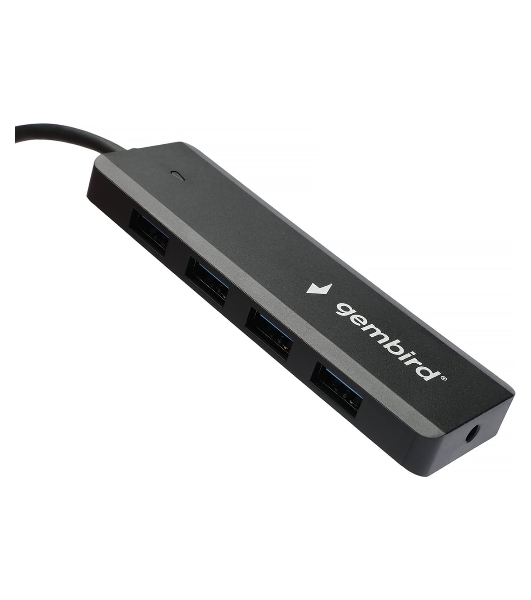 USB-концентратор Gembird UHB-C354, USB 3.0, USB 4 порта, USB с доп питанием