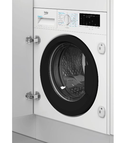 Стиральная машина встраиваемая Beko BI3DBT8841W белый, загрузка фронтальная 8 кг, 1400 об/мин, класс A