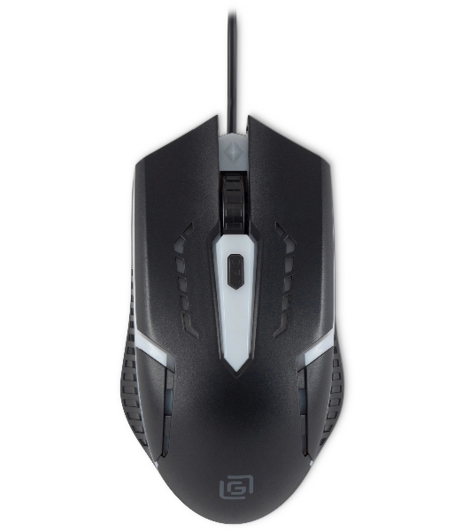 Мышь проводная Oklick 398G черный, 2400 dpi, USB, кнопки - 4