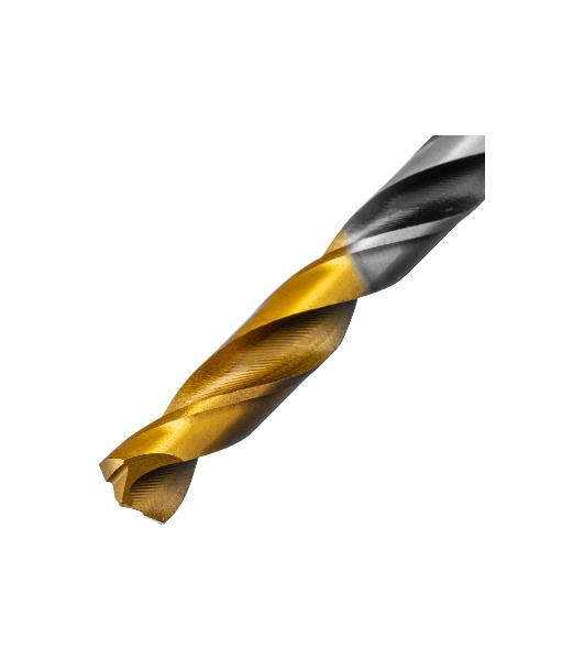 Сверло спиральное по металлу Denzel 6,5 x 93мм, Р6М5, Golden Tip, многогранная заточка