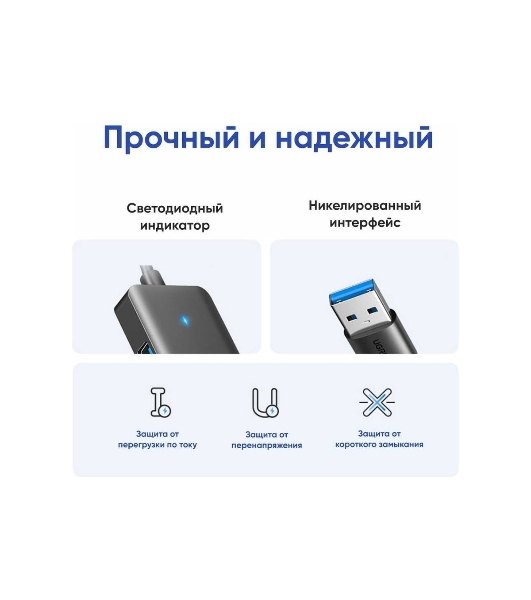 USB-хаб Ugreen CM219 (35574)